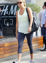 Ashley Tisdale Heading to the Gym
