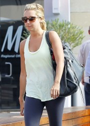Ashley Tisdale Heading to the Gym