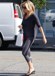 Ashley Tisdale at Andy Lecompte Hair Salon