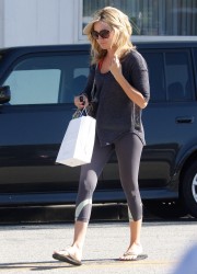 Ashley Tisdale at Andy Lecompte Hair Salon