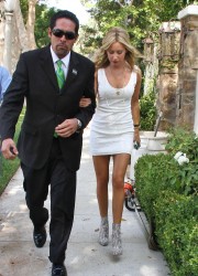 Ashley Tisdale in White Dress