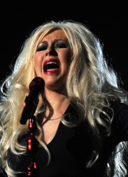 Christina Aguilera Performs at Michael Forever Tribute Concert in Cardiff, Wales