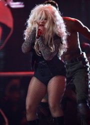 Christina Aguilera Performs at Michael Forever Tribute Concert in Cardiff, Wales