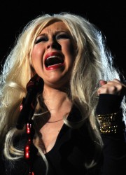 Christina Aguilera Performs at Michael Forever Tribute Concert in Cardiff, Wales