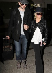 Christina Aguilera at LAX