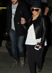 Christina Aguilera at LAX