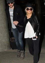 Christina Aguilera at LAX