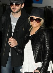 Christina Aguilera at LAX