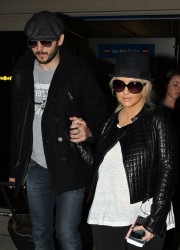 Christina Aguilera at LAX