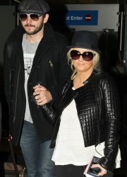 Christina Aguilera at LAX