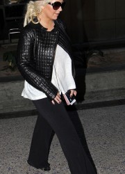 Christina Aguilera at LAX