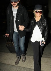 Christina Aguilera at LAX