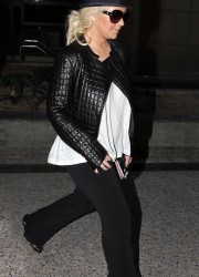 Christina Aguilera at LAX
