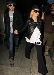 Christina Aguilera at LAX