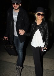 Christina Aguilera at LAX