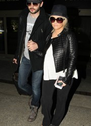 Christina Aguilera at LAX