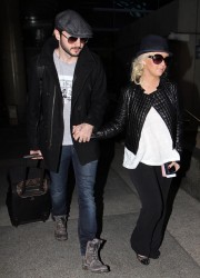 Christina Aguilera at LAX