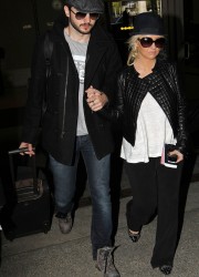 Christina Aguilera at LAX