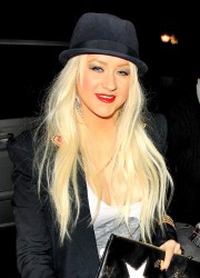 Christina Aguilera at Sadler’s Wells Theatre in London