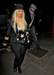 Christina Aguilera at Sadler’s Wells Theatre in London