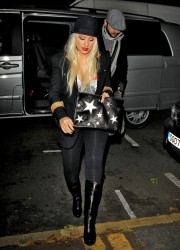 Christina Aguilera at Sadler’s Wells Theatre in London