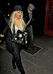 Christina Aguilera at Sadler’s Wells Theatre in London