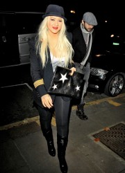 Christina Aguilera at Sadler’s Wells Theatre in London