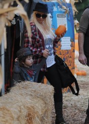 Christina Aguilera at The Pumpkin Patch