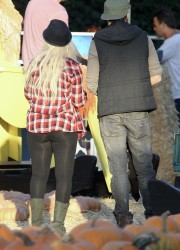 Christina Aguilera at The Pumpkin Patch