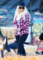 Christina Aguilera at The Pumpkin Patch