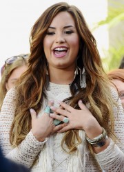 Demi Lovato on Extra at The Grove