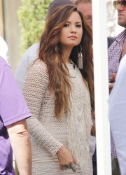 Demi Lovato on Extra at The Grove