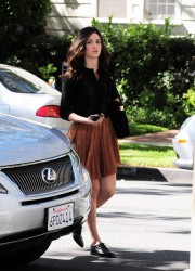 Emmy Rossum Out in Beverly Hills