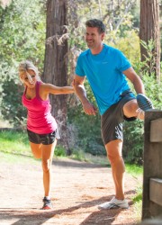 Gretchen Rossi Jogging in Park