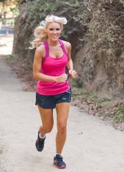 Gretchen Rossi Jogging in Park