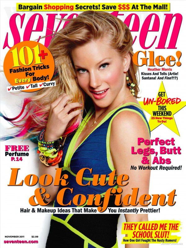 Heather Morris in Seventeen Magazine