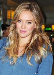 Hilary Duff at LaGuardia Airport