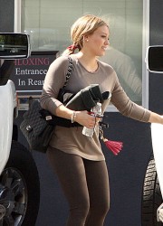 Hilary Duff at a Gym in Toluca Lake