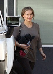 Hilary Duff at a Gym in Toluca Lake