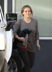Hilary Duff at a Gym in Toluca Lake