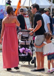 Jessica Alba and Family at The Pumpkin Patch