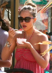 Jessica Alba and Family at The Pumpkin Patch