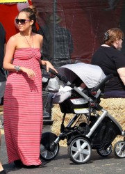 Jessica Alba and Family at The Pumpkin Patch