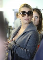 Jessica Simpson at LAX Airport
