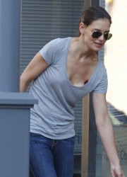 Katie Holmes Playing with Panda