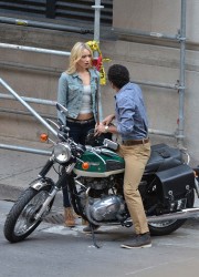 Katrina Bowden at Nurse 3-D Set in Toronto