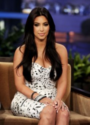Kim Kardashian and Kris Humphries at The Tonight Show with Jay Leno