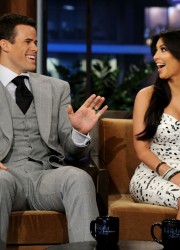 Kim Kardashian and Kris Humphries at The Tonight Show with Jay Leno