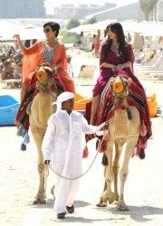 Kim Kardashian at Camel Ride