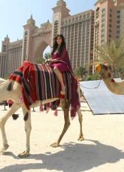 Kim Kardashian at Camel Ride